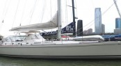 62ft Swan charter yacht Glisse at Dennis Conner&Acirc;&acute;s North Cove