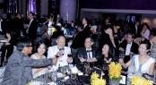 Guests toasting