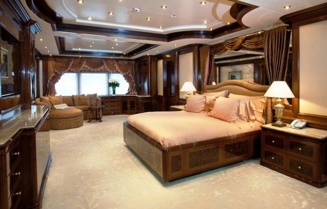 Lurssen superyacht Titania Master Cabin