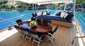 Luxury gulet SEA COMET - Aft Deck Dining Luxury gulet SEA COMET - Aft Deck Dining