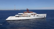 Perini Navi luxury yacht Vitruvius is arriving in La Spezia