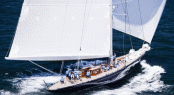 Royal Huisman superyacht Hanuman under sail