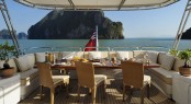 Al fresco dining - motor yacht Axioma Al fresco dining - motor yacht Axioma