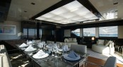Bilgin 132 superyacht M upper deck dining Bilgin 132 superyacht M upper deck dining