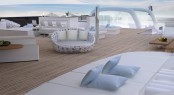 Exterior spaces aboard mega yacht Explore 120 by Newcruise Exterior spaces aboard mega yacht Explore 120 by Newcruise