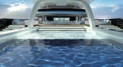 Exterior spaces of the 120m mega yacht Explore 120 by Newcruise Exterior spaces of the 120m mega yacht Explore 120 by Newcruise