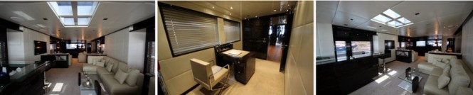 Luxurious interior aboard Bilgin superyacht M