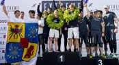 Podium positions for The Wave, Muscat, Groupe Edmond de Rothschild and Red Bull Sailing Team Podium positions for The Wave, Muscat, Groupe Edmond de Rothschild and Red Bull Sailing Team