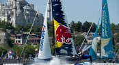 Red Bull Sailing Team and Oman Air go head to head Red Bull Sailing Team and Oman Air go head to head