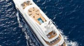 Rossinavi 70m NUMPTIA superyacht from above Rossinavi 70m NUMPTIA superyacht from above