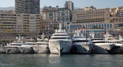 The Rendezvous in Monaco 2012 with 10 amazing superyachts on display Credit Thierry Ameller