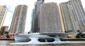 The solar powered yacht PlanetSolar MS TURANOR