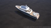 32M motor yacht Global Explorer - view from above 32M motor yacht Global Explorer - view from above