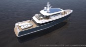 32M superyacht Global Explorer - rear view 32M superyacht Global Explorer - rear view