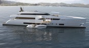 45m luxury motor yacht Wider 150 with a 33' Wider yacht tender