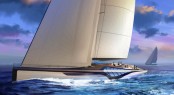 46m sailing yacht EXO concept by Claydon Reeves and Dykstra Naval Architects