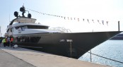 46m luxury yacht Achilles at launch 46m luxury yacht Achilles at launch
