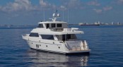 90' Ocean Alexander luxury yacht - rear view