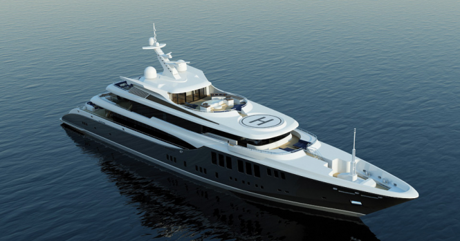 sistership to the 73m Plan B Yacht - the Motor Yacht Project 423 