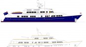 Motor yacht A2 (ex Masquerade of Sole) - Before and After her refit