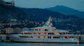 Another beautiful Feadship - the 71.6m superyacht UTOPIA at night