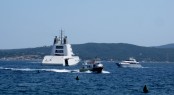 B+V luxury mega yacht A at St Tropez - France Photo credit to Sacha Suzanne Hart