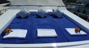 Charter Yacht Lady Tatiana of London - fore deck sun bathing Charter Yacht Lady Tatiana of London - fore deck sun bathing