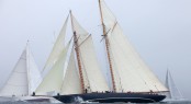 Competing superyachts in the 3rd Pendennis Cup - Racing Day 1