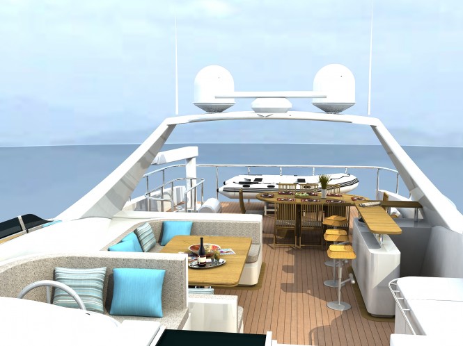 IAG 100 motor yacht Electra - Flybridge