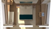 Interior of the 32M superyacht Global Explorer - view from above Interior of the 32M superyacht Global Explorer - view from above