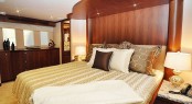 Luxurious cabin aboard 90' Ocean Alexander yacht