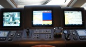 Luxury yacht Moni - Raymarine electronics installed in the wheelhouse Luxury yacht Moni - Raymarine electronics installed in the wheelhouse