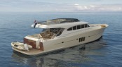 Luxury yacht P1026 - rear view Luxury yacht P1026 - rear view