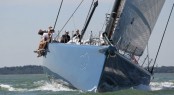 Newly refitted ICAP Leopard superyacht - front view Newly refitted ICAP Leopard superyacht - front view