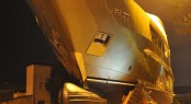 Night transportation of the 46m superyacht Achilles by Sanlorenzo Night transportation of the 46m superyacht Achilles by Sanlorenzo