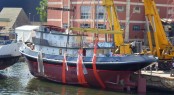 Palumbo luxury yacht Vervece at launch