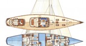 Hoek designed sailing yacht Simba - Image courtesy of Hoek Design