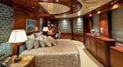 Master stateroom aboard luxury yacht O'MEGA Master stateroom aboard luxury yacht O'MEGA