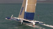 Trimaran yacht Team Australia on Day 4 - Photo by Andrea Francolini/Audi