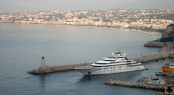 147m Mega Yacht Topaz in Nice - Photo Ian Bugby