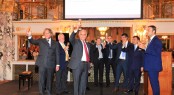 A cocktail party hosted by Palumbo Shipyard during the 2012 Monaco Yacht Show