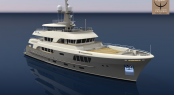 Alloy Yachts explorer yacht AY44 currently under construction - Image courtesy of Alloy Yachts