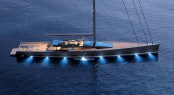 CNB 180 yacht Evoe concept by night - Photo courtesy of CNB Superyachts CNB 180 yacht Evoe concept by night - Photo courtesy of CNB Superyachts