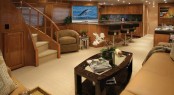 Luxurious interior aboard Hatteras 77 yacht Luxurious interior aboard Hatteras 77 yacht