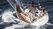 Sailing yacht Plis Play challenging the conditions - Photo by Rolex Carlo Borlenghi