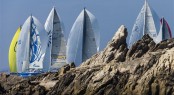 Swan fleet sails along the Costa Smeralda - Photo by RolexCarlo Borlenghi
