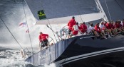 The crew of Nikata yacht tested by the elements - Photo by Rolex Carlo Borlenghi The crew of Nikata yacht tested by the elements - Photo by Rolex Carlo Borlenghi