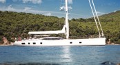 The first Oyster 100 sailing yacht Sarafin designed by Dubois