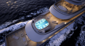 View from above at the Mondo 45 Yacht View from above at the Mondo 45 Yacht