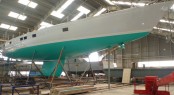32m superyacht Lunar Mist at Solent Refit